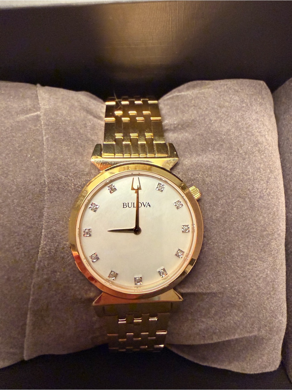 Bulova Gold-Tone Women’s Watch | Unworn | Original Box & Tag